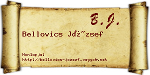 Bellovics József névjegykártya